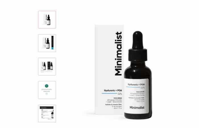 Minimalist 2% Hyaluronic Acid + PGA Face Serum For Deep, Multilevel Hydration(30ml)