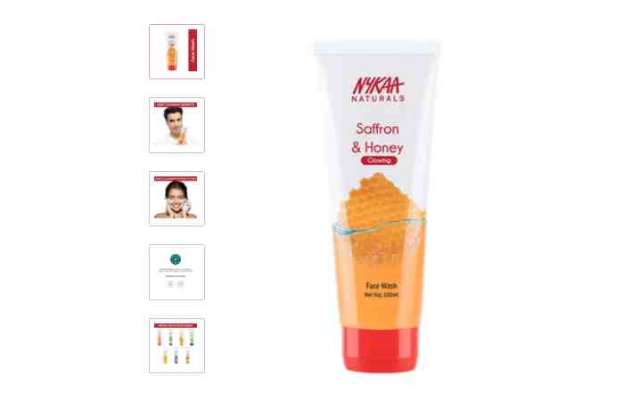 Nykaa Naturals Saffron & Honey Face Wash for Glowing Skin(100ml)