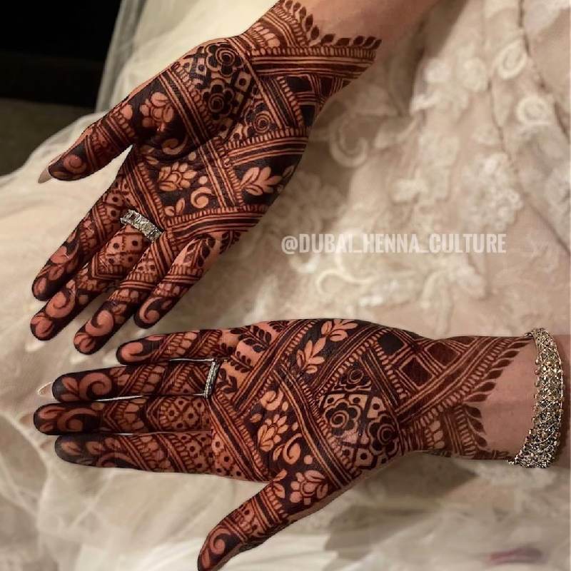 Instagram Stylish Front Hand Mehndi Design