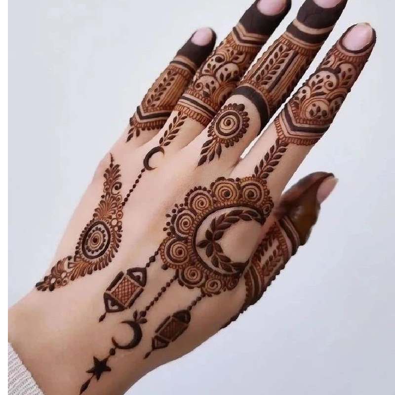 Hand Instagram Royal Finger Mehndi Design