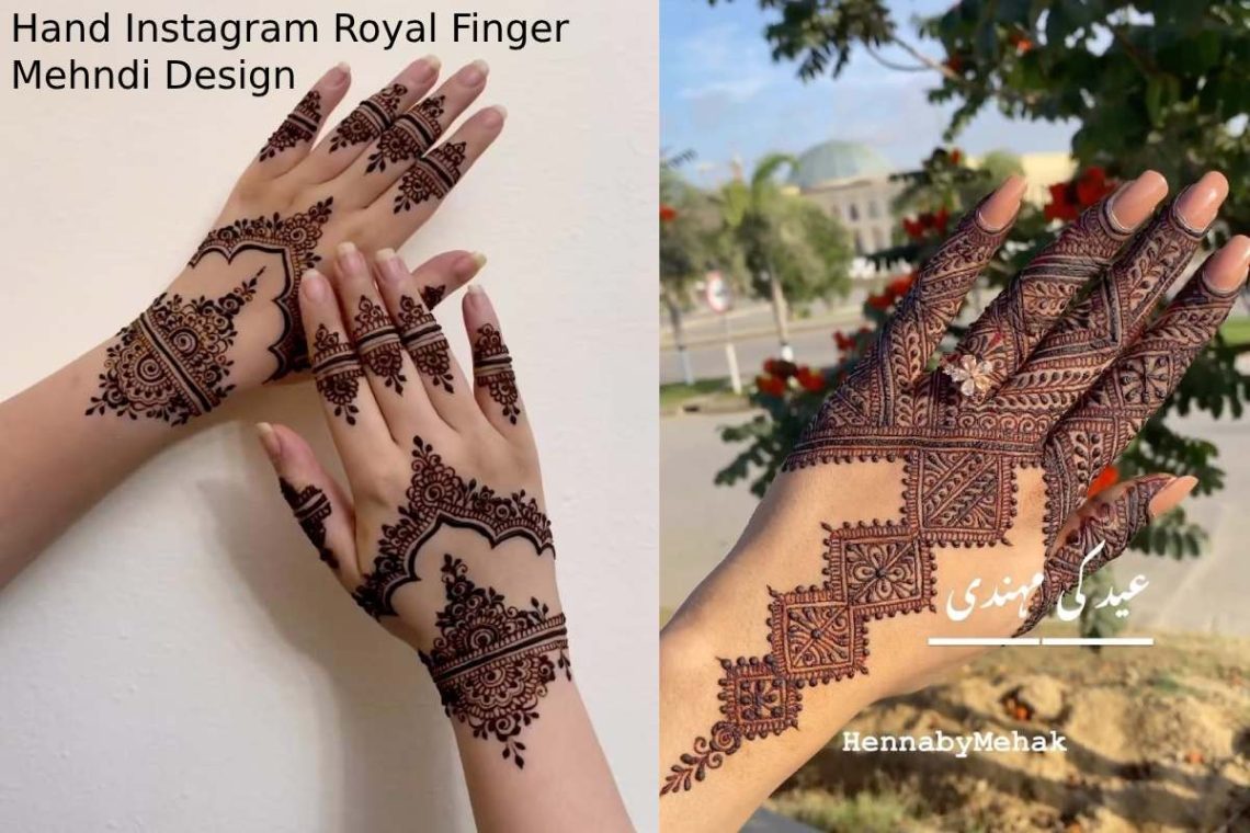 Hand Instagram Royal Finger Mehndi Design