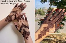 Hand Instagram Royal Finger Mehndi Design