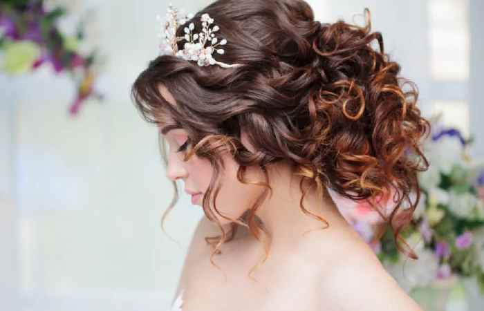 Braided crown with bangs