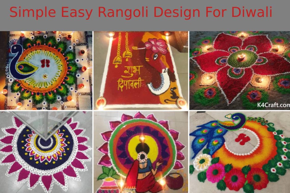 Simple Easy Rangoli Design For Diwali