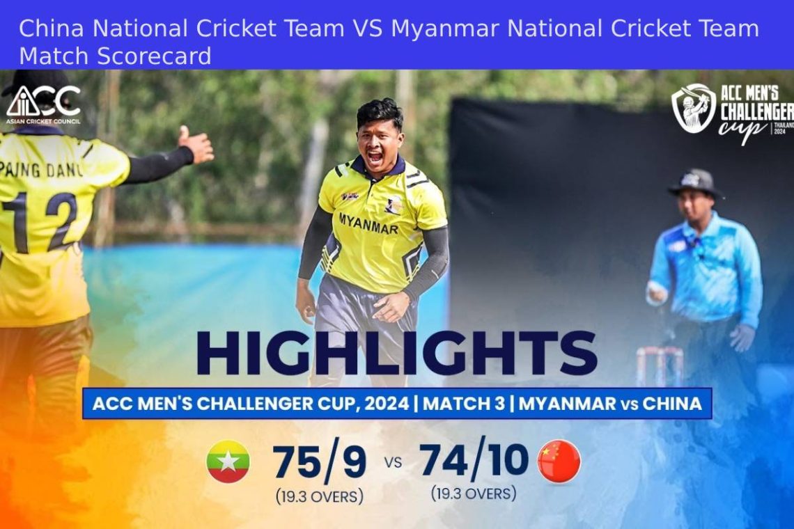 China National Cricket Team VS Myanmar National Cricket Team Match Scorecard