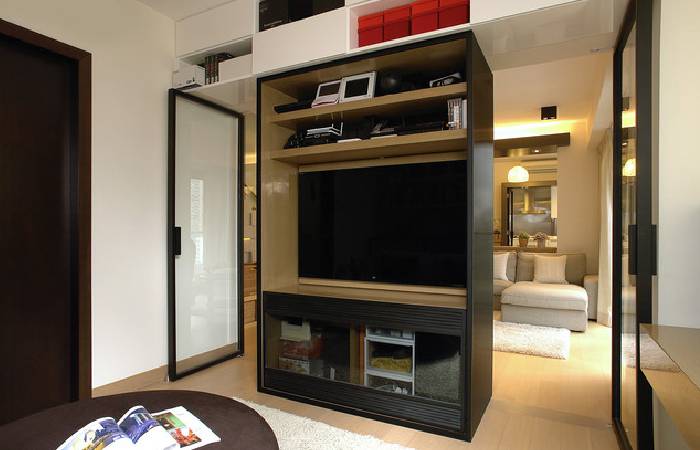 Built-in entertainment unit